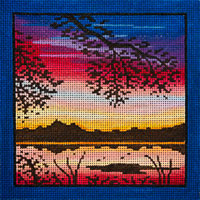 Sunset Along The Rivers Edge