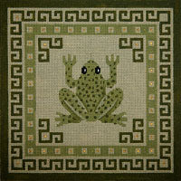 Frog With Green Borders