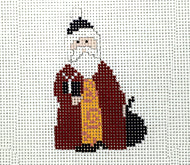 Swirl Santa Ornament
