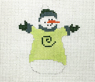 Swirl Snowman Ornament