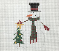 Tree Snowman Ornament