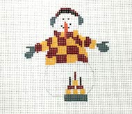 Check Snowman Ornament