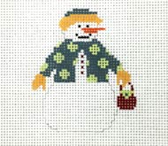 Purse Snowman Ornament
