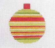 Narrow Striped Bauble Ornament