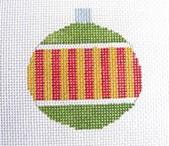 Vertical Striped Bauble Ornament
