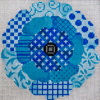 Fantasy Flower In Blue - Small