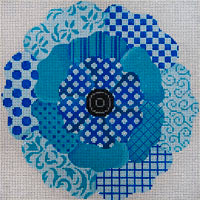 Fantasy Flower In Blue