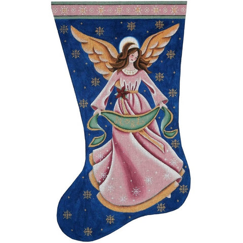 Mauve Angel Stocking - 18ct