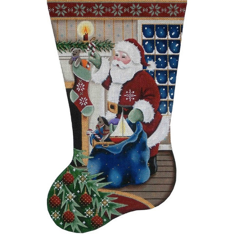 Filling Stockings Stocking - 18ct