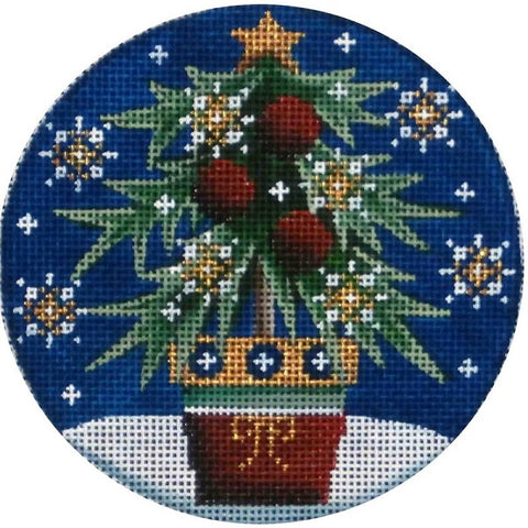 Red Ball Tree Ornament