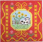 French Tile Cow
