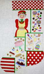 Mrs Claus Collage Stocking