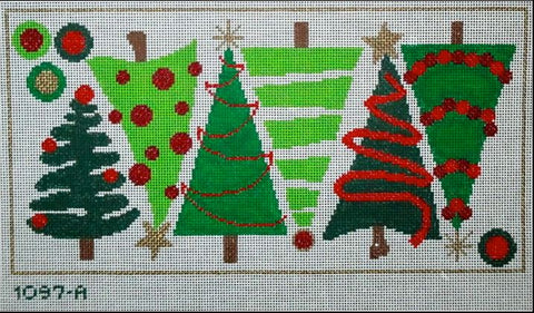 Six Christmas Trees - 18ct