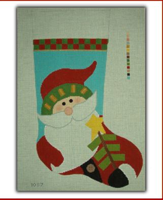 Primitive Santa Stocking
