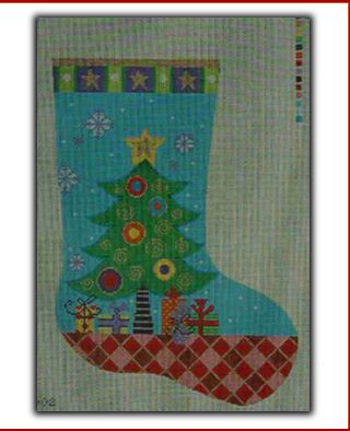 Twirls and Swirls Tree Stocking