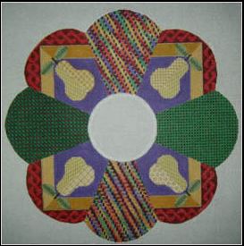 Partridge and Pears Wreath - 18ct