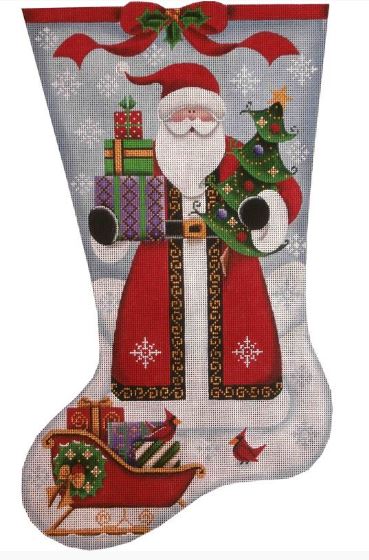 Happy Santa Stocking - 13ct