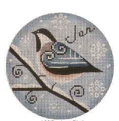 January Bird Ornament