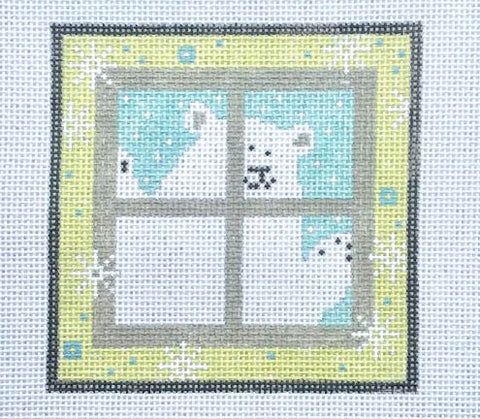 Polar Bear in Window