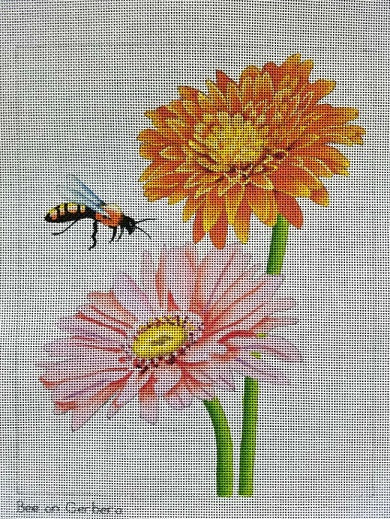 Bee On Gerbera