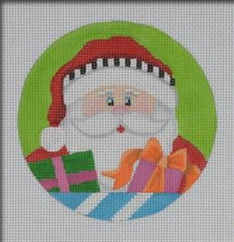 Present Santa Ornament