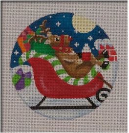 Sled Chillin Reindeer Ornament