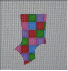 Quilt Square Mini Stocking