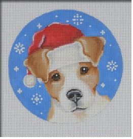 Jack Russell Santa Ornament