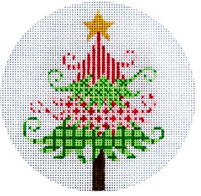 Green and Red Christmas Tree