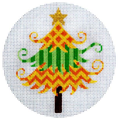 Yellow and Green Christmas Tree