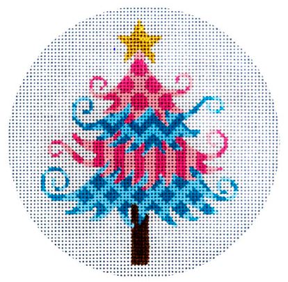 Pink and Blue Christmas Tree