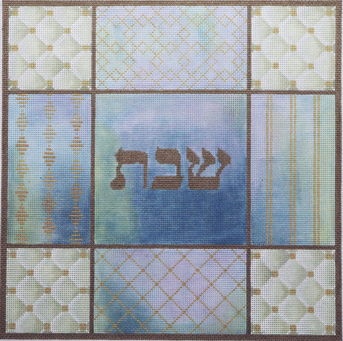 Collage Challah Cover (Lani's Needlepoint)