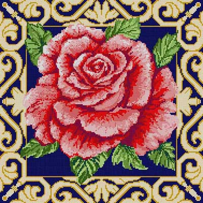 Rose Gold Scroll Border