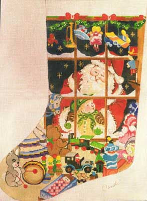 Santa/Toy Store Stocking