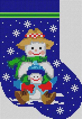 Snow Family Mini Stocking