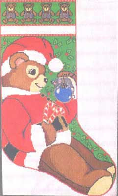 Teddy Santa Stocking