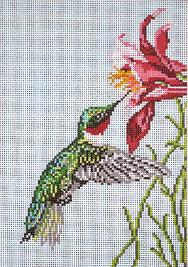 Ruby Throated Hummingbird - 18ct