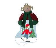 Ice Skating Girl Mini Sock