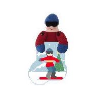 Snowboarder Mini Sock