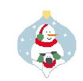 Snowman With Sheep Bauble
