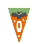 Halloween Pennant - Orange O
