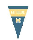 U Of Michigan Pennant