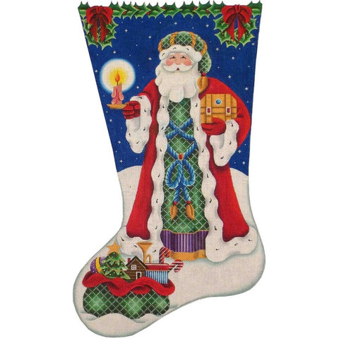 Father Christmas Santa Stocking - 18ct