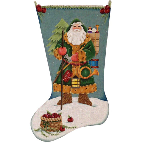 German Santa Stocking - 18ct