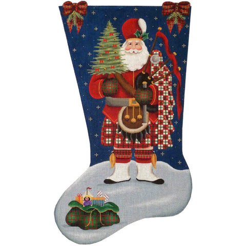 Scottish Santa Stocking - 18ct