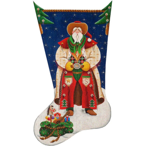 Cowboy Santa Stocking - 18ct