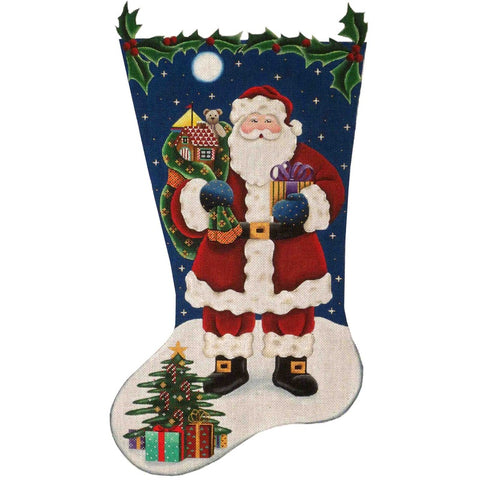Traditional Santa Stocking - 18ct