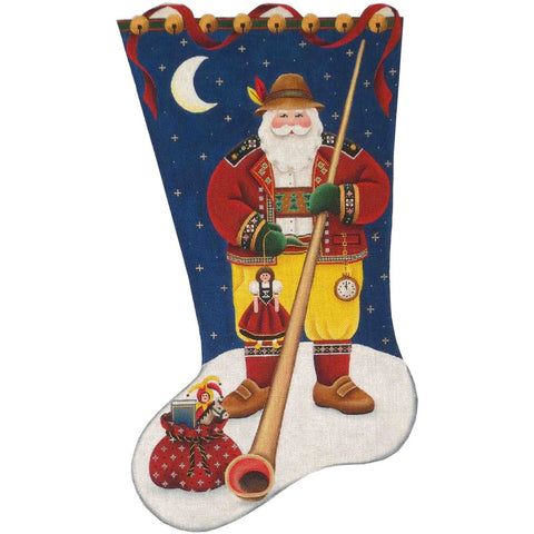 Swiss Santa Stocking - 13ct