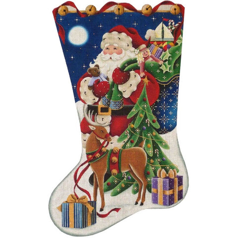Christmas Eve Stocking - 18ct