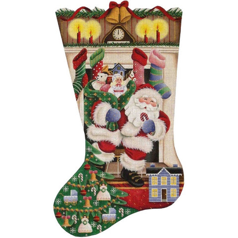 Out Of The Fireplace Stocking - 13ct - Girl